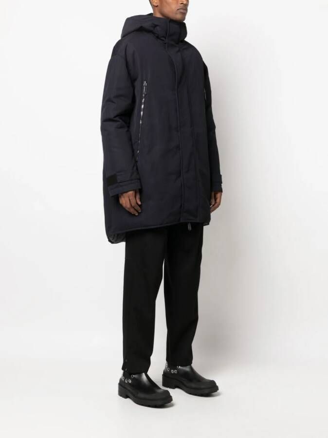 Giorgio Armani Jas met geborduurd logo Blauw