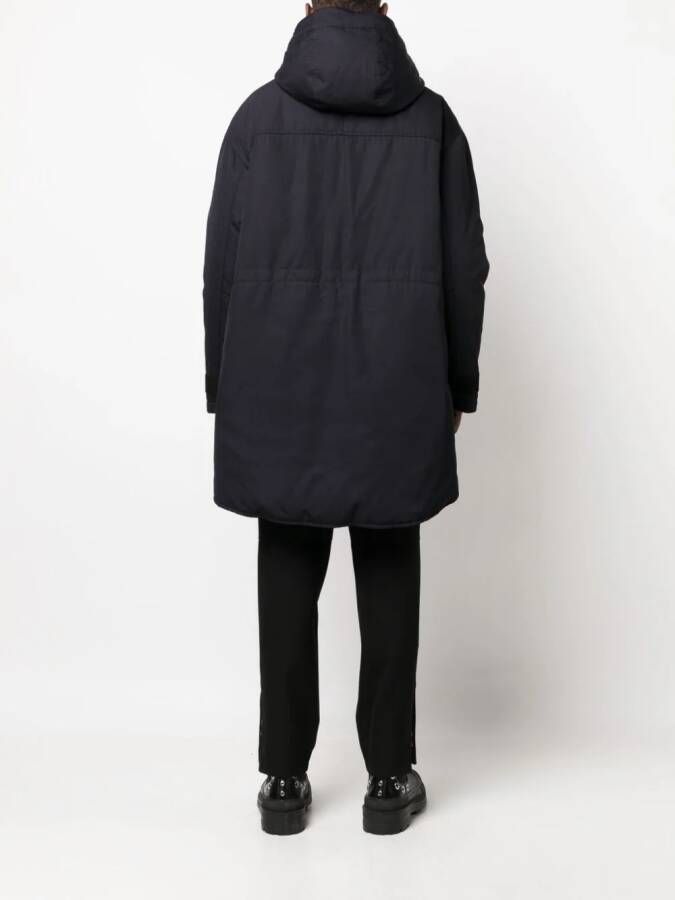 Giorgio Armani Jas met geborduurd logo Blauw