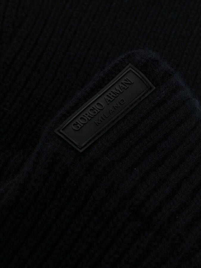 Giorgio Armani Kasjmier handschoenen Blauw