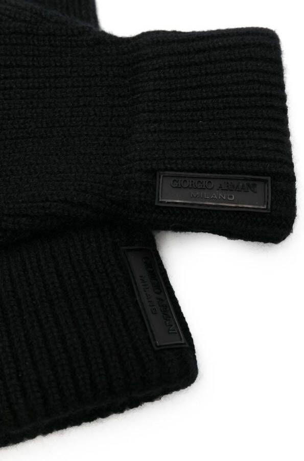 Giorgio Armani Kasjmier handschoenen Zwart
