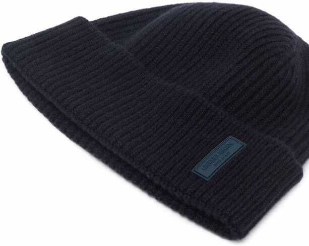 Giorgio Armani Kasjmier muts Blauw