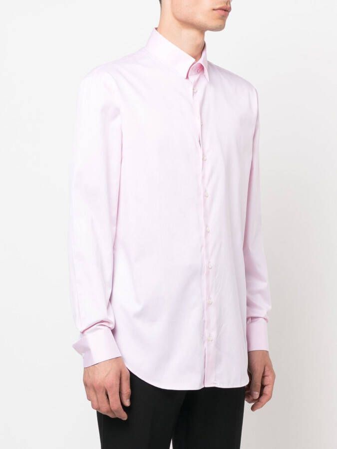Giorgio Armani Katoenen overhemd Roze