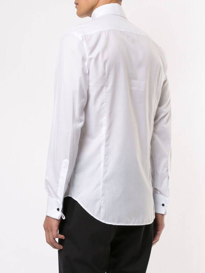 Giorgio Armani Klassiek overhemd Wit