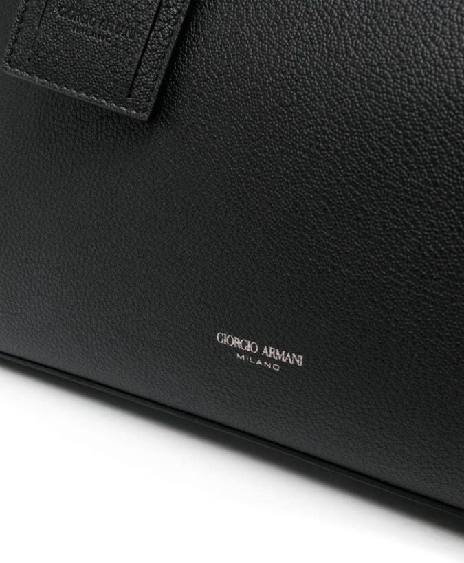 Giorgio Armani Laptophoes met logostempel Zwart