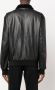 Giorgio Armani Leren jack Zwart - Thumbnail 4