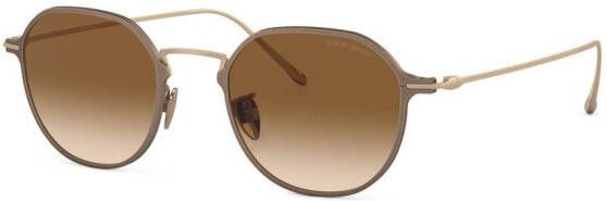 Giorgio Armani Zonnebril met rond montuur Metallic