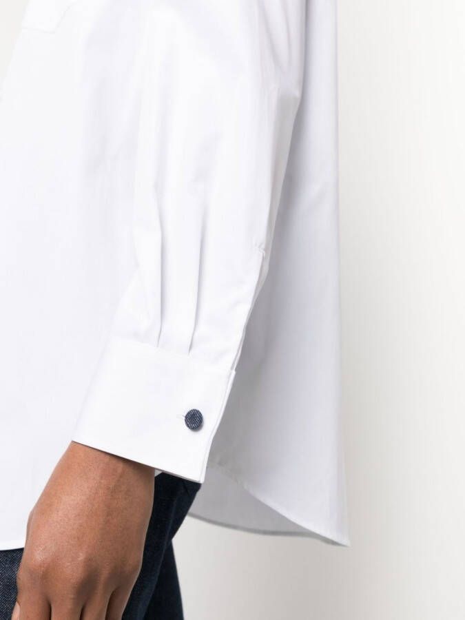 Giorgio Armani x 10 Corso Como blouse van popeline Wit