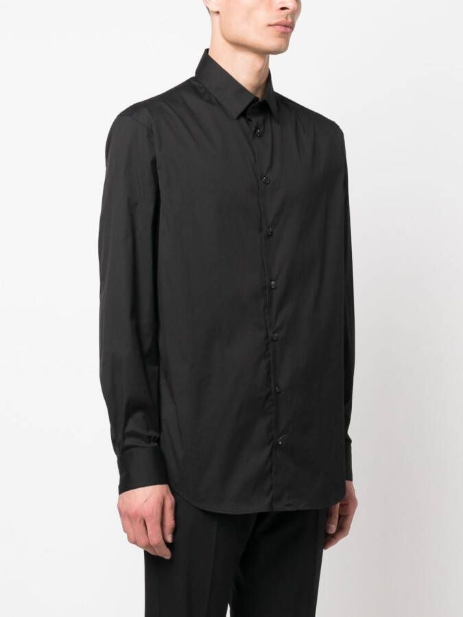 Giorgio Armani Overhemd met lange mouwen Zwart