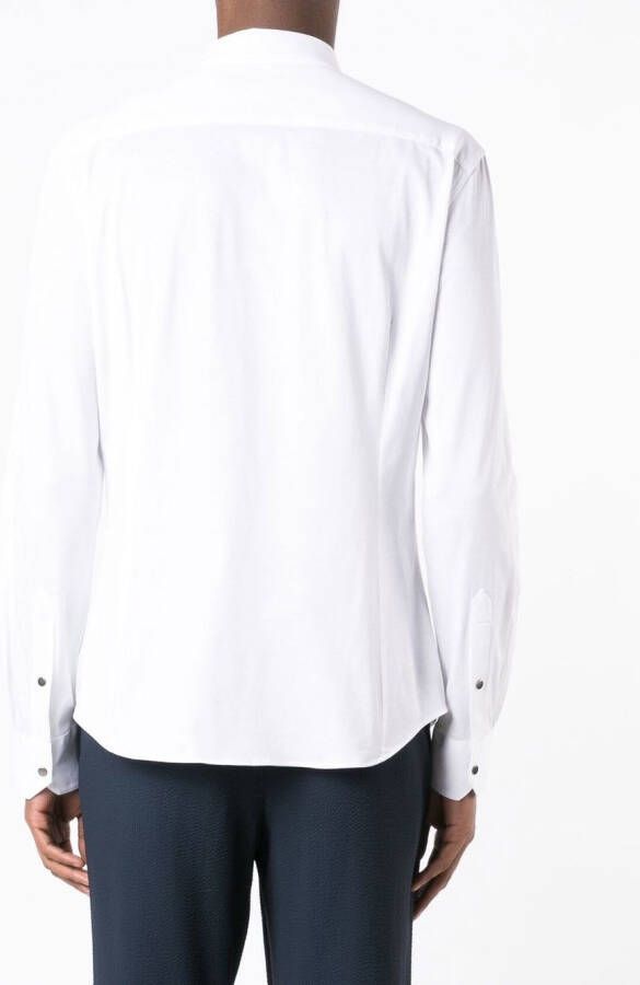 Giorgio Armani Overhemd met rits Wit