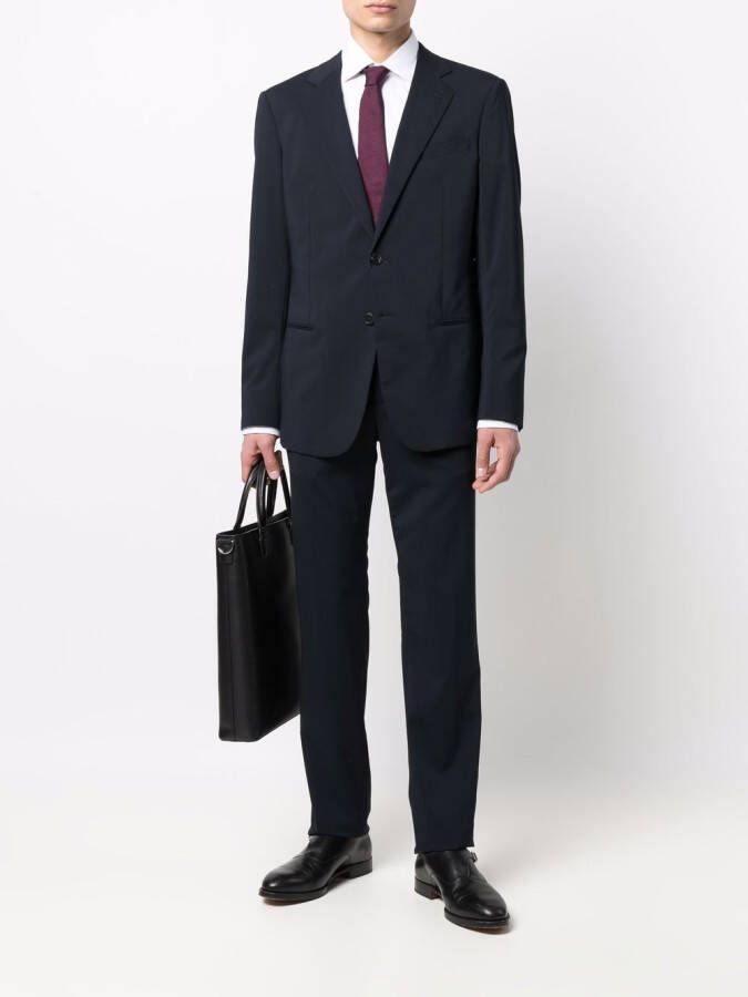Giorgio Armani Pak met enkele rij knopen Blauw