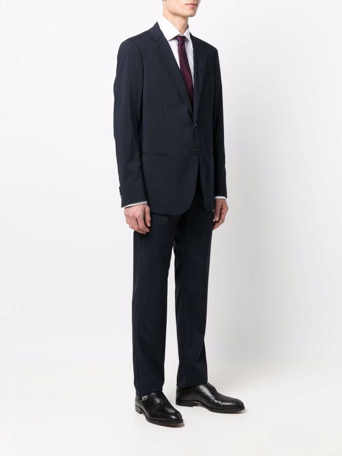 Giorgio Armani Pak met enkele rij knopen Blauw