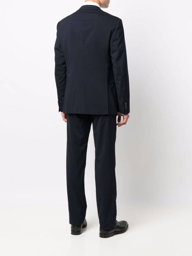 Giorgio Armani Pak met enkele rij knopen Blauw