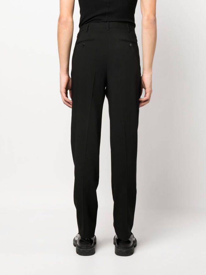 Giorgio Armani Pantalon met geplooid detail Zwart