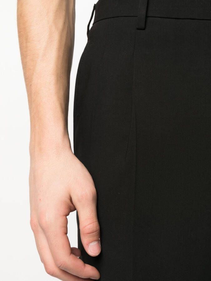 Giorgio Armani Pantalon met geplooid detail Zwart