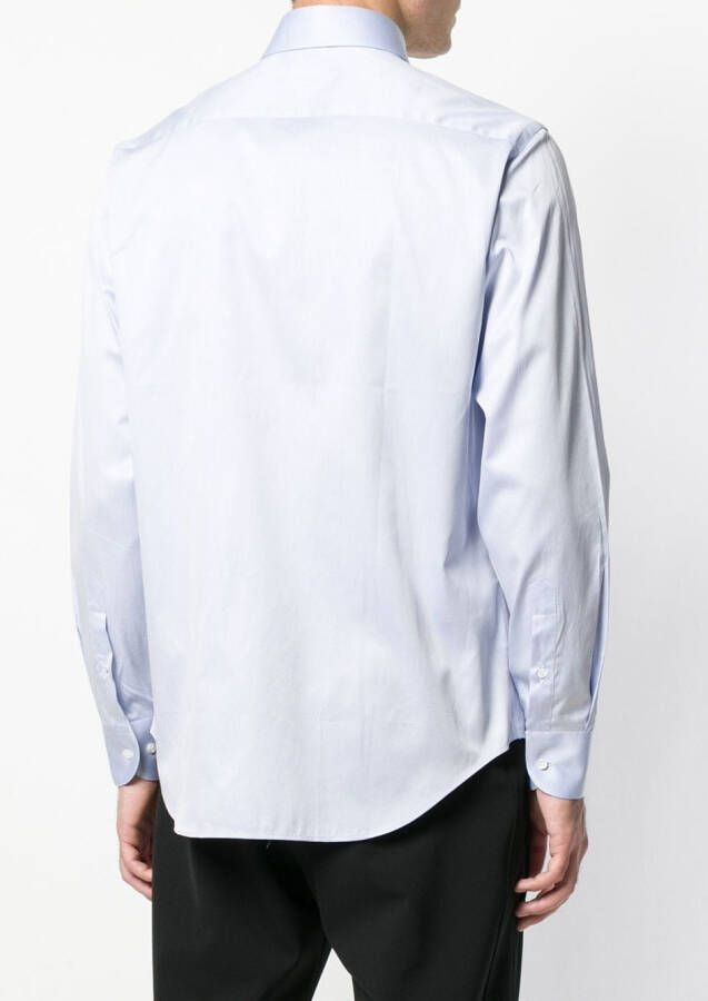 Giorgio Armani plain shirt Blauw