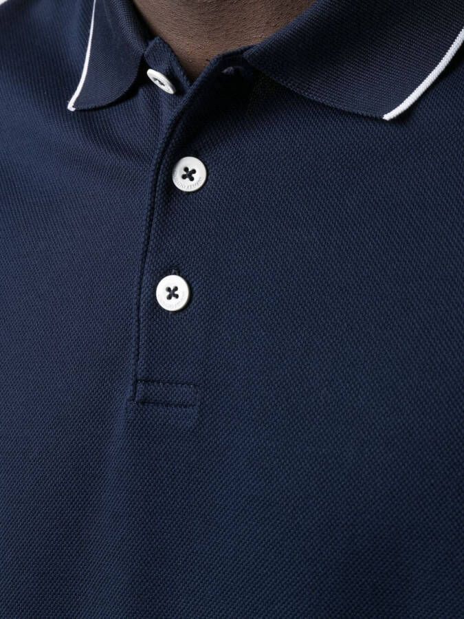 Giorgio Armani Poloshirt met korte mouwen Blauw