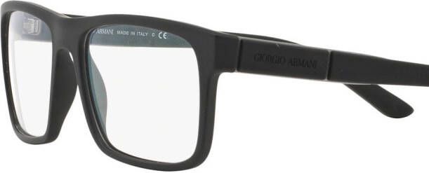 Giorgio Armani Bril met rechthoekig montuur Zwart