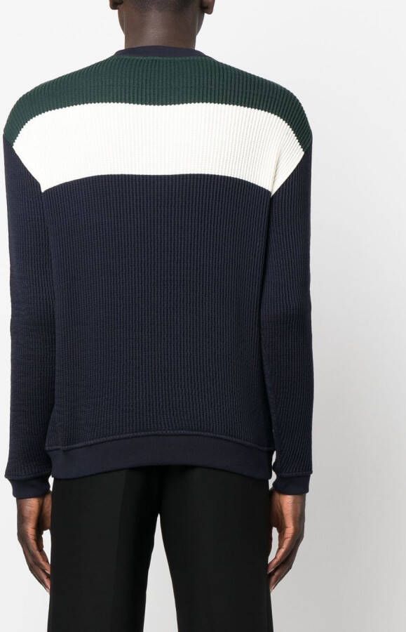 Giorgio Armani Ribgebreide polotrui Blauw