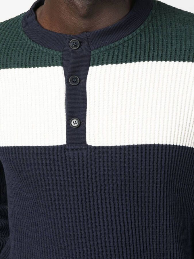 Giorgio Armani Ribgebreide polotrui Blauw