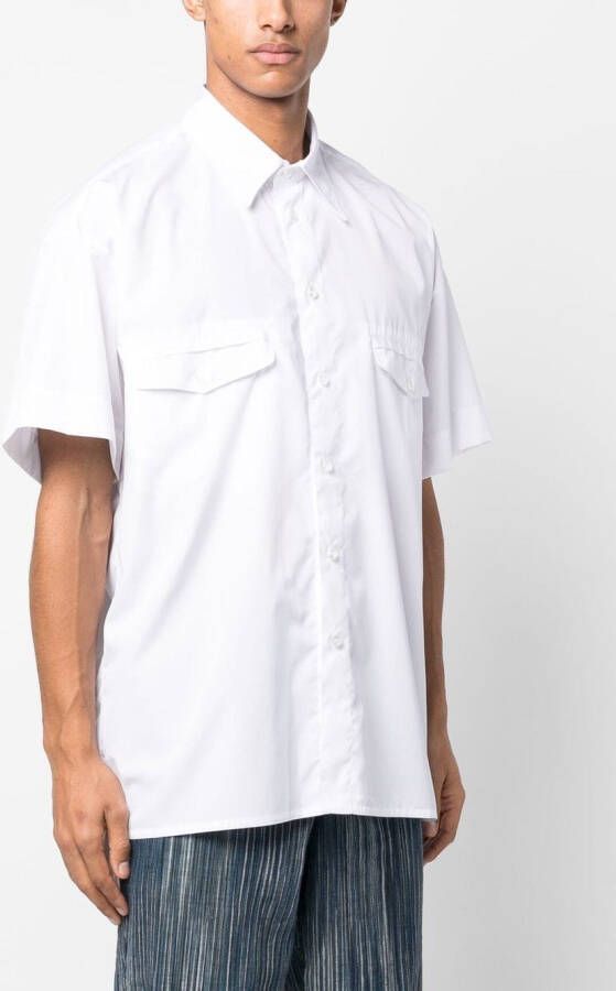 Giorgio Armani Overhemd met korte mouwen Wit
