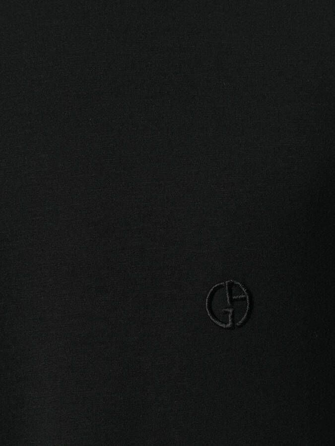 Giorgio Armani Slim-fit T-shirt Zwart
