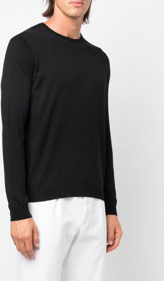 Giorgio Armani Sweater met ronde hals Zwart