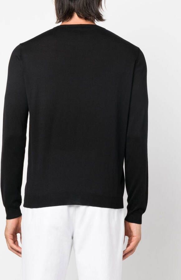 Giorgio Armani Sweater met ronde hals Zwart