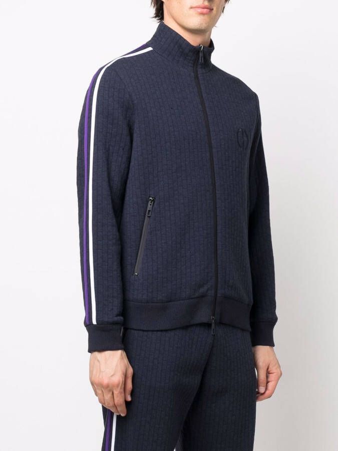 Giorgio Armani Sweater met streepdetail Blauw
