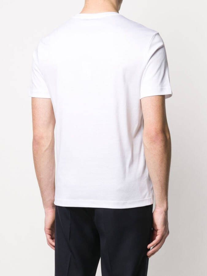 Giorgio Armani T-shirt met geborduurd logo Wit