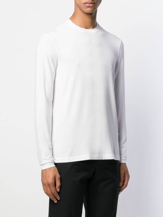Giorgio Armani T-shirt met lange mouwen Wit
