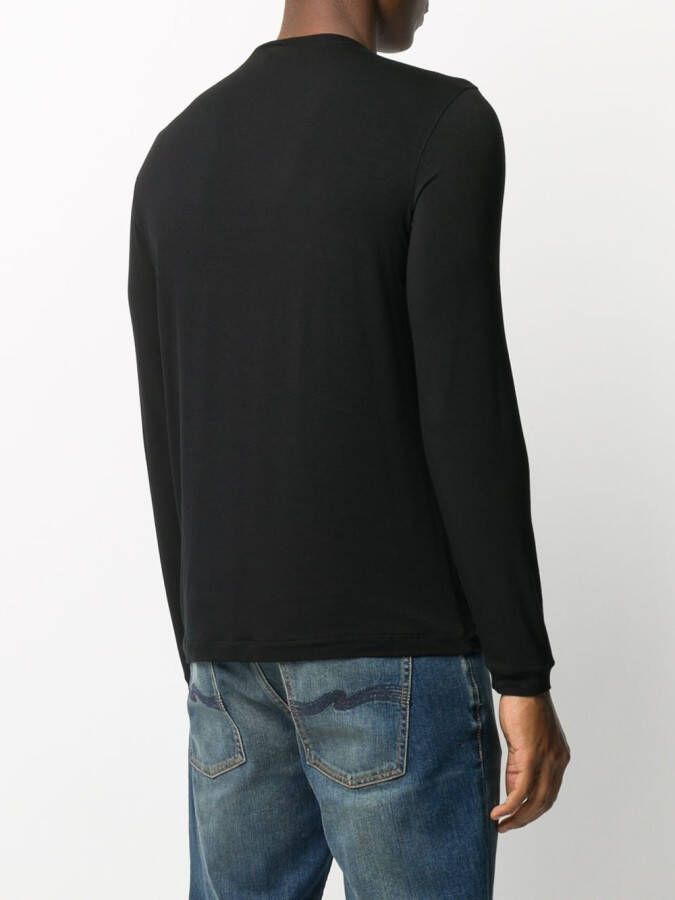 Giorgio Armani Jersey T-shirt Zwart