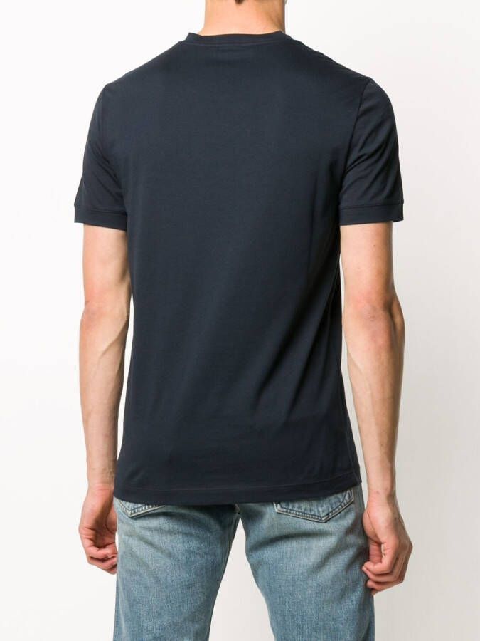 Giorgio Armani T-shirt met logoprint Blauw