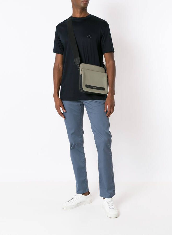 Giorgio Armani T-shirt met logoprint Zwart