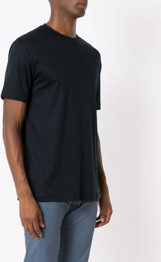 Giorgio Armani T-shirt met logoprint Zwart