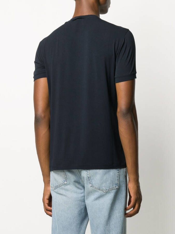 Giorgio Armani T-shirt met merk Blauw