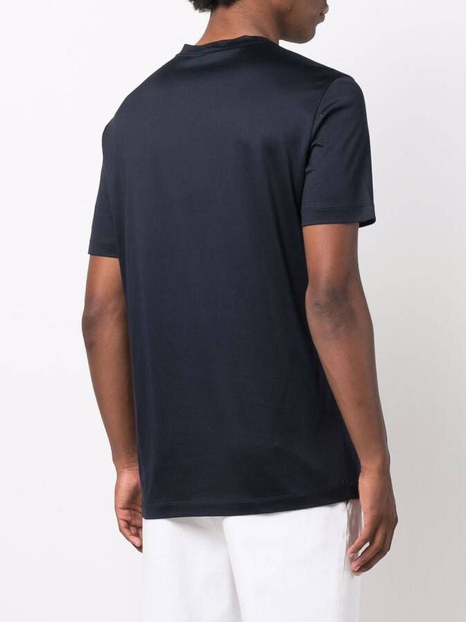 Giorgio Armani T-shirt met ronde hals Blauw