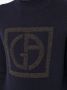 Giorgio Armani Trui met logo reliëf Blauw - Thumbnail 5