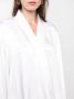 Giorgio Armani V-neck long-sleeves silk shirt Wit - Thumbnail 5