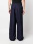 Giorgio Armani Broek met wijde pijpen Blauw - Thumbnail 4