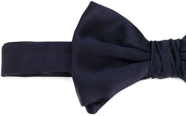 Giorgio Armani Zijden vlinderdas Blauw