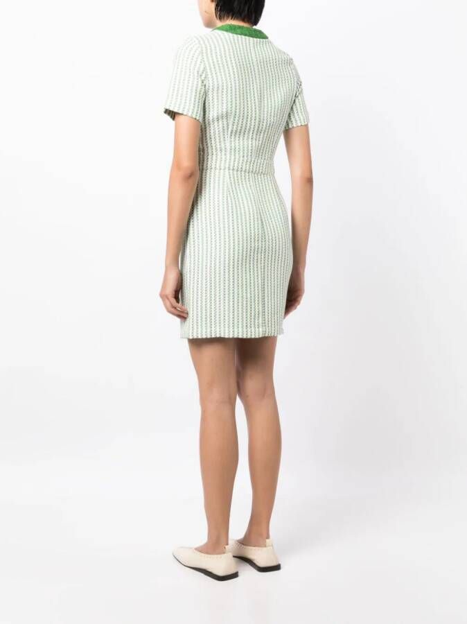 Giuliva Heritage Gestreepte jurk Groen