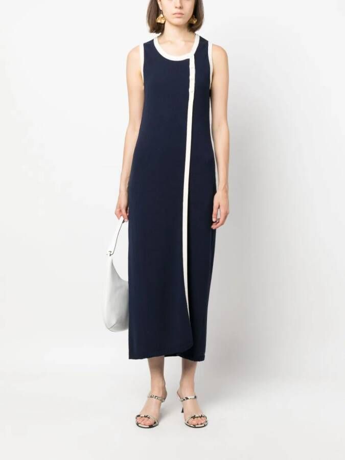 Giuliva Heritage Midi-jurk van katoenmix Blauw