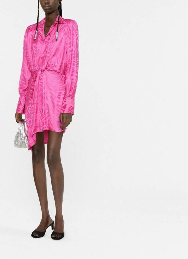 Giuseppe Di Morabito Asymmetrische mini-jurk Roze
