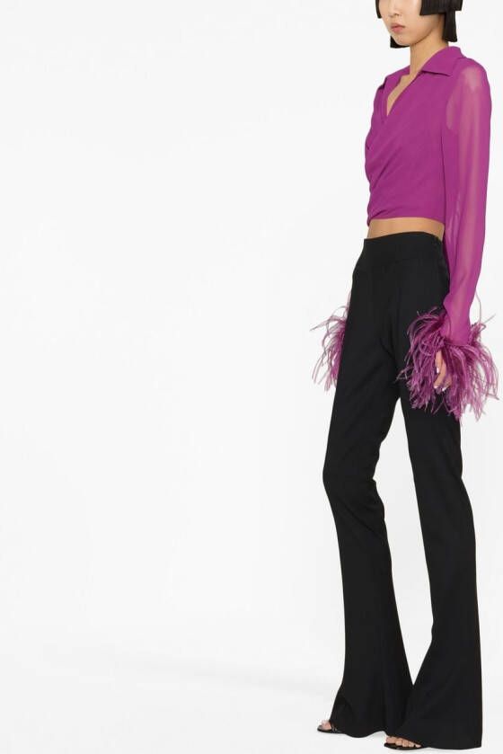 Giuseppe Di Morabito Cropped blouse Paars