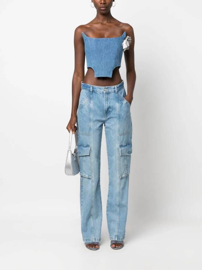 Giuseppe Di Morabito Denim korset Blauw