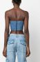 Giuseppe Di Morabito Denim korset Blauw - Thumbnail 4
