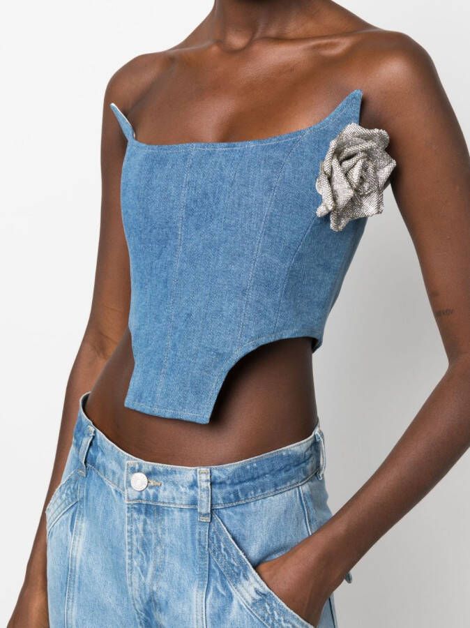 Giuseppe Di Morabito Denim korset Blauw