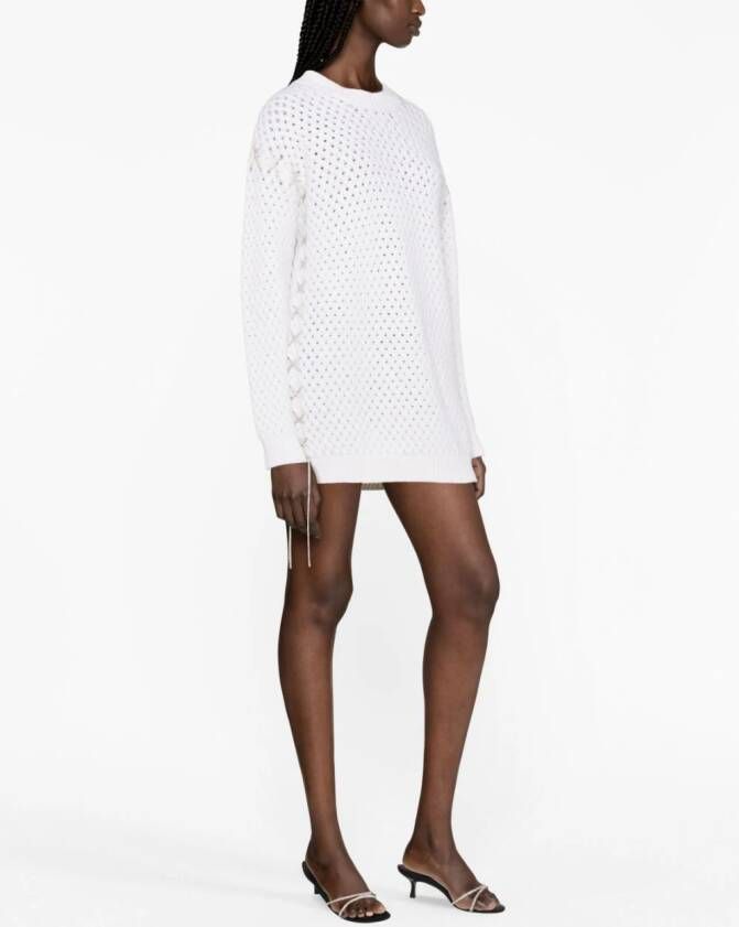 Giuseppe Di Morabito Gebreide mini-jurk Beige