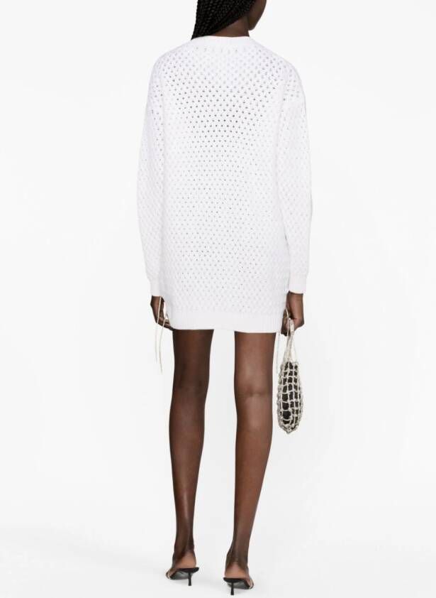 Giuseppe Di Morabito Gebreide mini-jurk Beige
