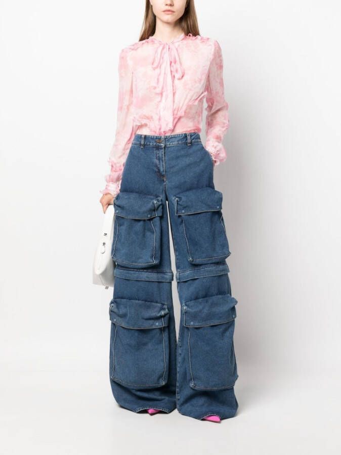 Giuseppe Di Morabito Jeans met wijde pijpen Blauw
